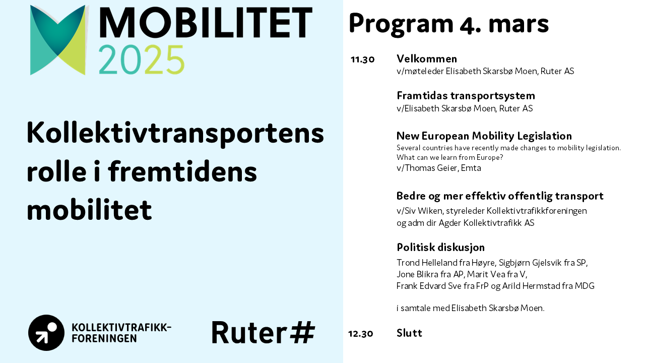 Mobilitet 2025: Kollektivtransportens rolle i fremtidens mobilitetssystem