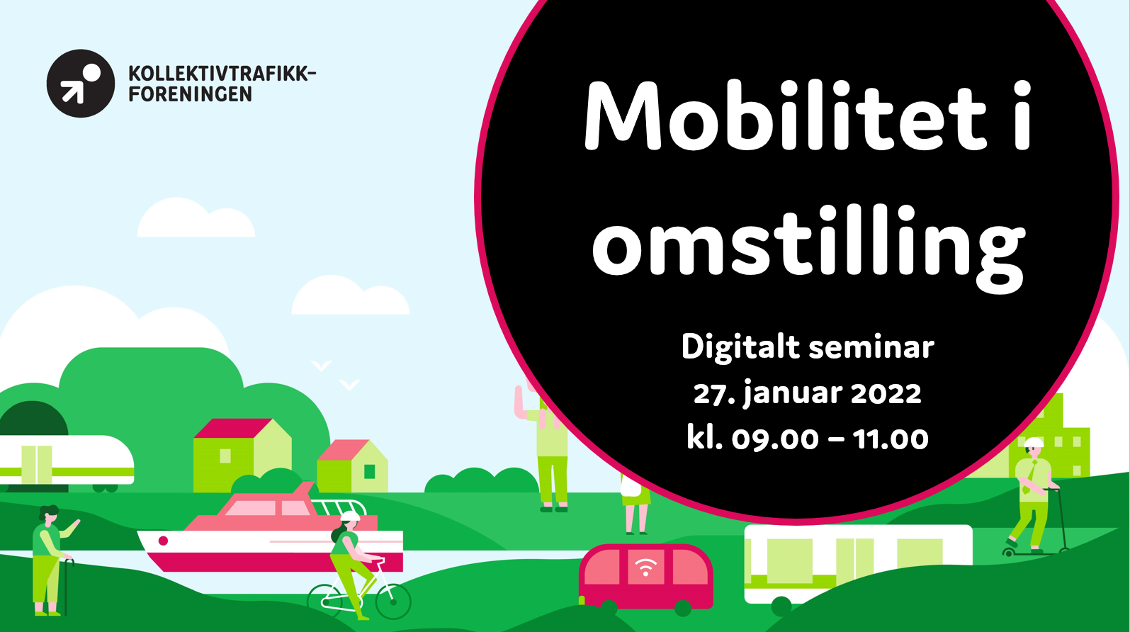 Stor interesse for digitalt seminar 27. januar: Mobilitet i omstilling